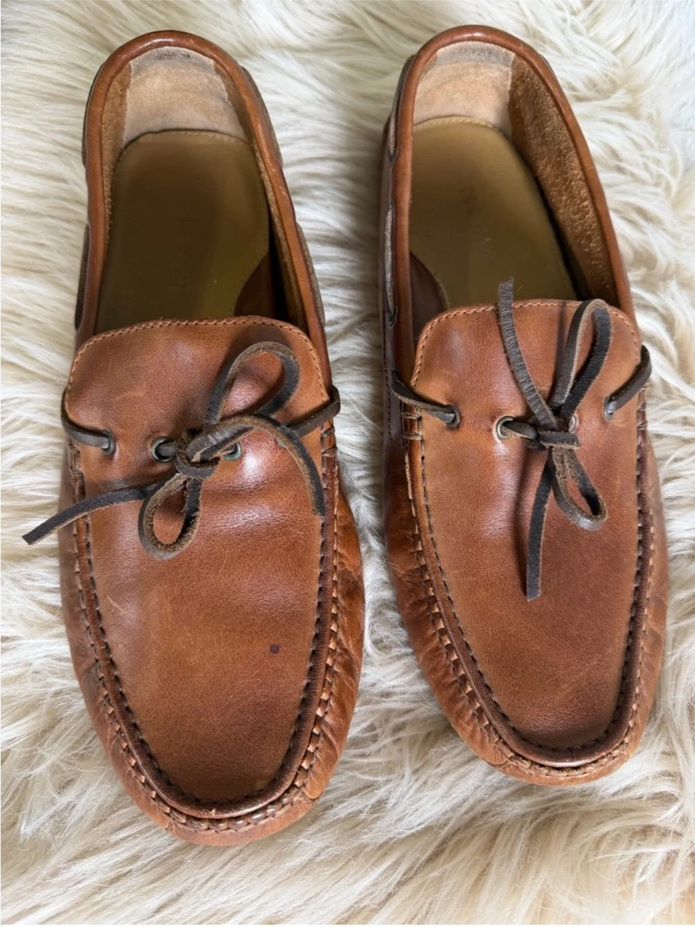 Cole Haan Men's Brown Leather Moccasin Loafers Sz 10